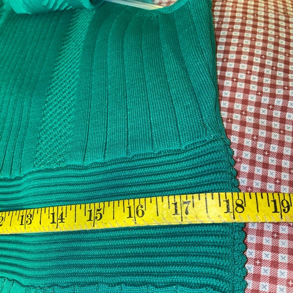 NEW YORK & COMPANY WITH GABRIELLE UNION GREEN KNIT BODYCON MIDI DRESS - SIZE XL - Picture 13 of 15